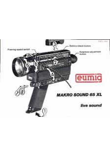 Eumig 65 XL manual. Camera Instructions.